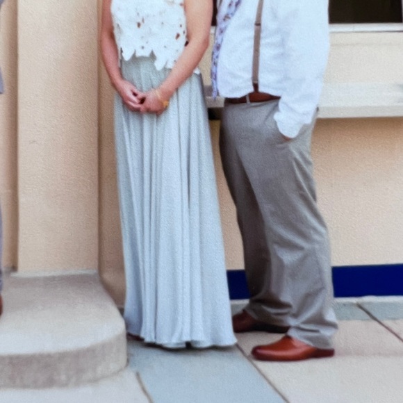 BHLDN Jenny Yoo Collection HAMPTON SKIRT MORNING MIST  size 6 - Picture 3 of 6